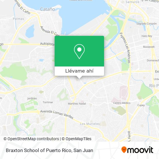 Mapa de Braxton School of Puerto Rico