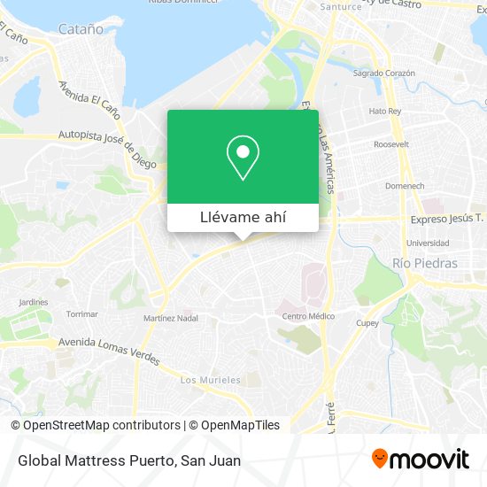 Mapa de Global Mattress Puerto