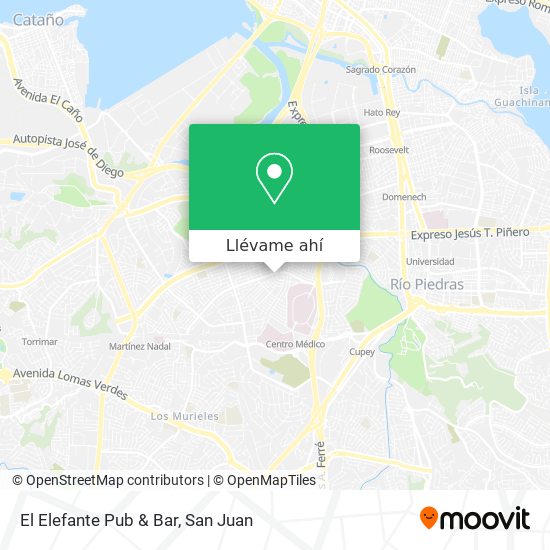 Mapa de El Elefante Pub & Bar