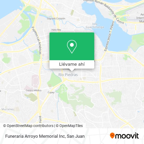Mapa de Funeraria Arroyo Memorial Inc