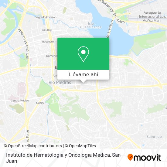Mapa de Instituto de Hematologia y Oncologia Medica