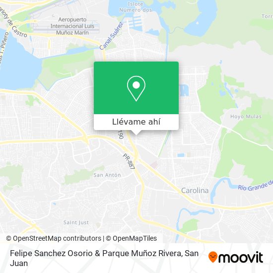 Mapa de Felipe Sanchez Osorio & Parque Muñoz Rivera