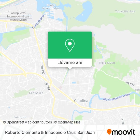 Mapa de Roberto Clemente & Innocencio Cruz
