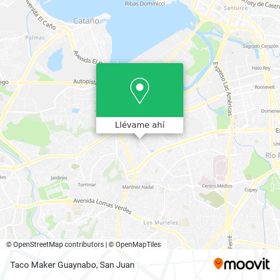 Mapa de Taco Maker Guaynabo