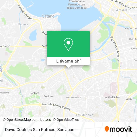 Mapa de David Cookies San Patricio