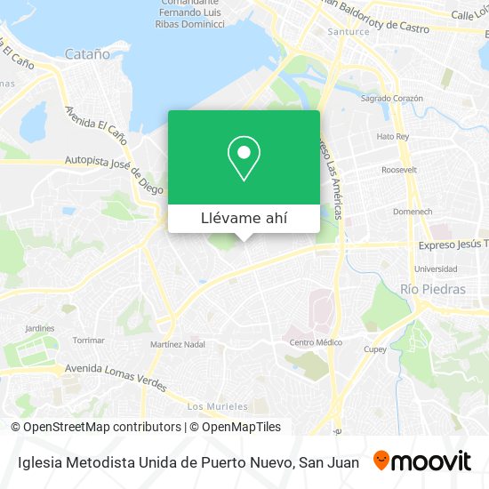 Mapa de Iglesia Metodista Unida de Puerto Nuevo