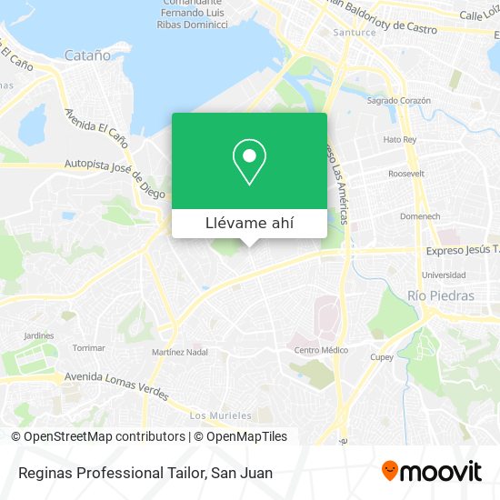 Mapa de Reginas Professional Tailor