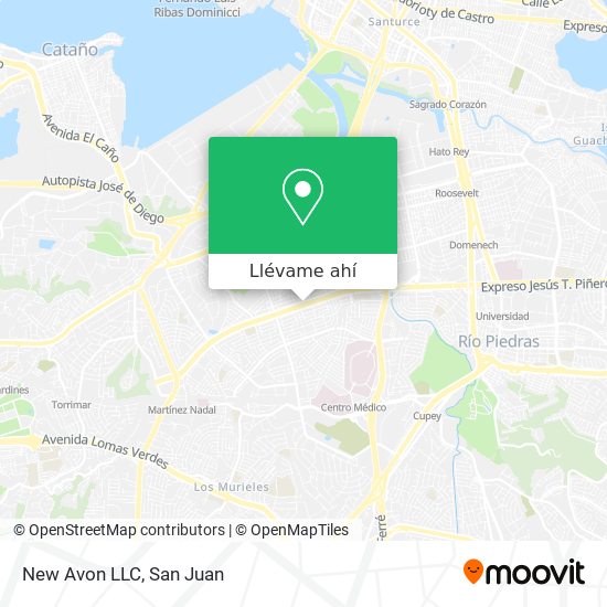 Mapa de New Avon LLC