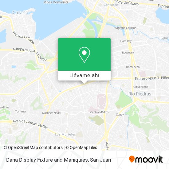 Mapa de Dana Display Fixture and Maniquies