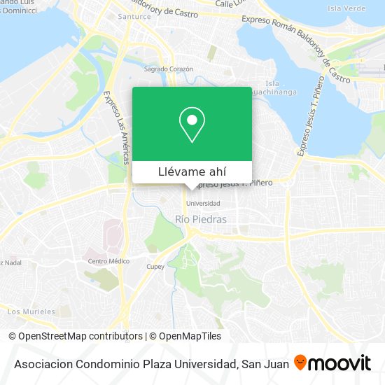 Mapa de Asociacion Condominio Plaza Universidad