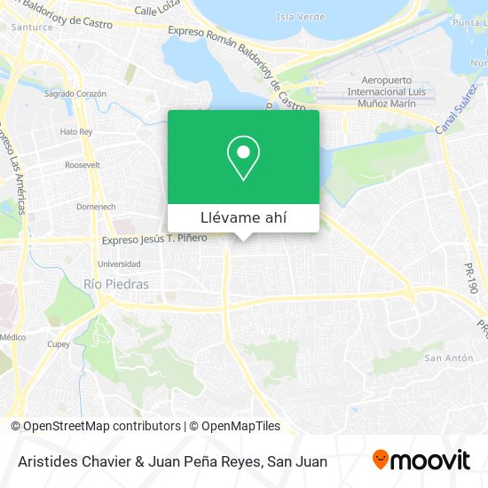 Mapa de Aristides Chavier & Juan Peña Reyes