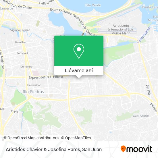 Mapa de Aristides Chavier & Josefina Pares