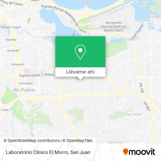 Mapa de Laboratorio Clínico El Morro