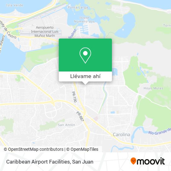 Mapa de Caribbean Airport Facilities