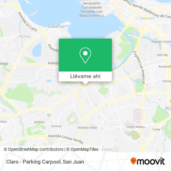 Mapa de Claro - Parking Carpool