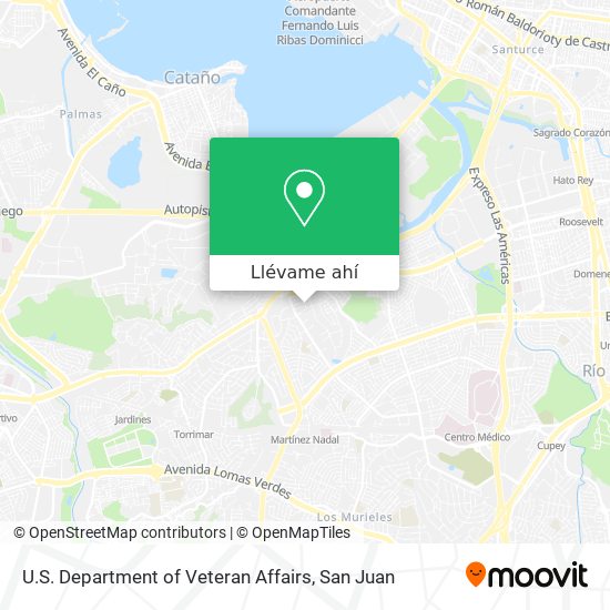 Mapa de U.S. Department of Veteran Affairs