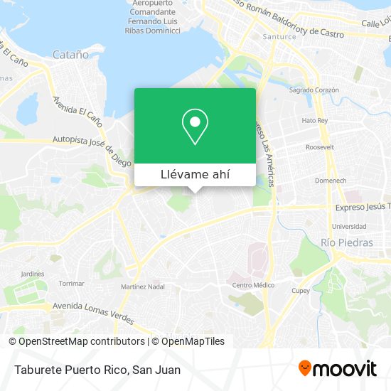 Mapa de Taburete Puerto Rico