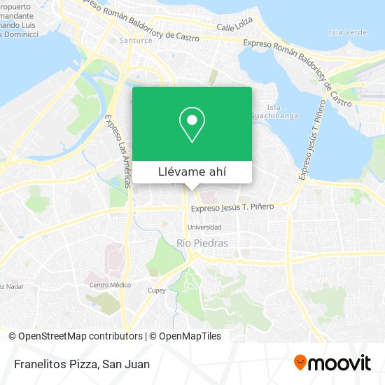 Mapa de Franelitos Pizza