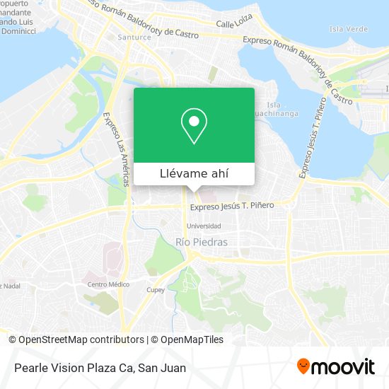 Mapa de Pearle Vision Plaza Ca