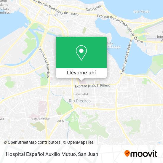 Mapa de Hospital Español Auxilio Mutuo