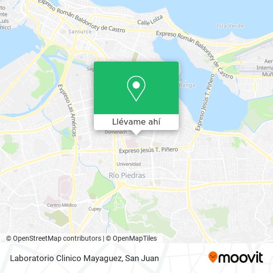 Mapa de Laboratorio Clinico Mayaguez