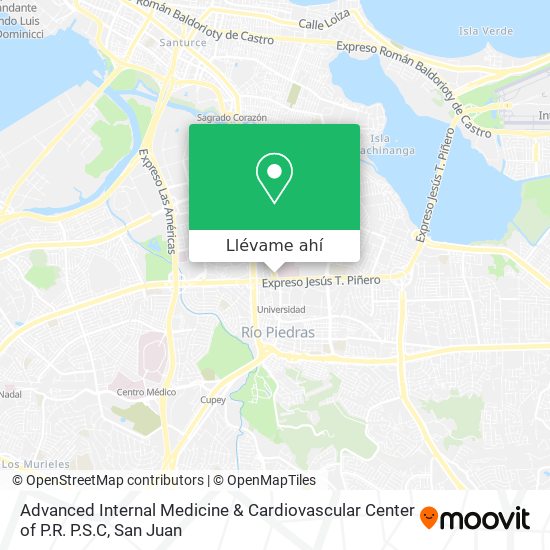 Mapa de Advanced Internal Medicine & Cardiovascular Center of P.R. P.S.C