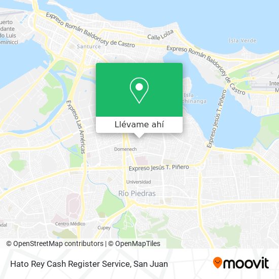 Mapa de Hato Rey Cash Register Service