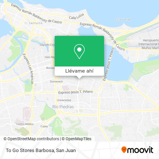Mapa de To Go Stores Barbosa