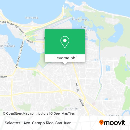 Mapa de Selectos - Ave. Campo Rico