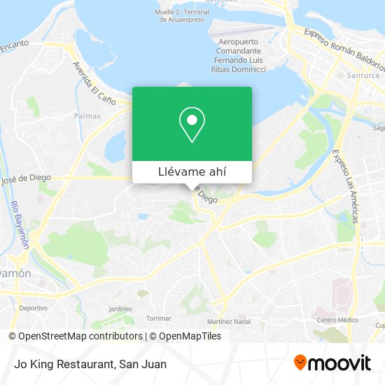 Mapa de Jo King Restaurant