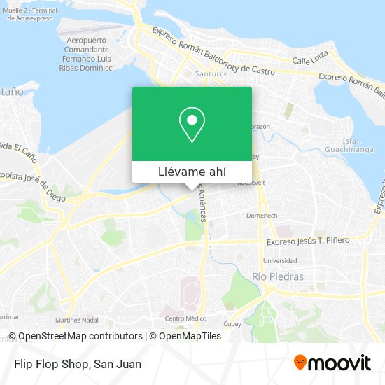 Mapa de Flip Flop Shop