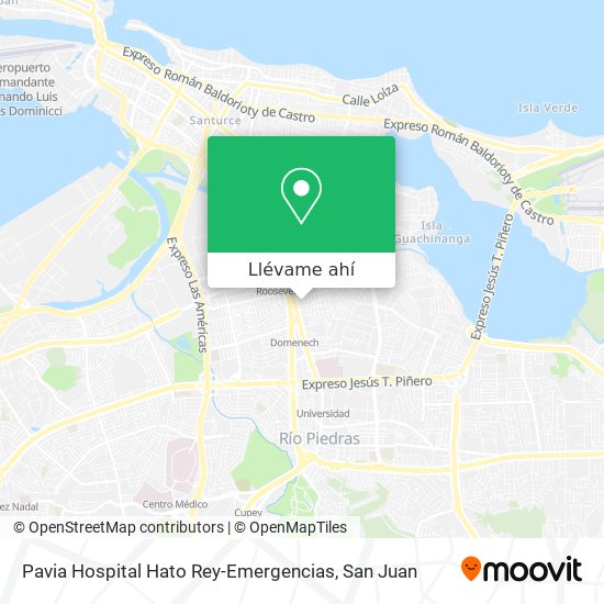 Mapa de Pavia Hospital Hato Rey-Emergencias