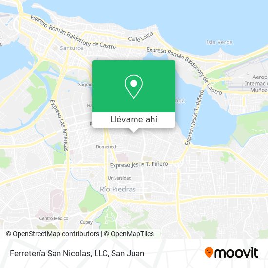 Mapa de Ferretería San Nicolas, LLC