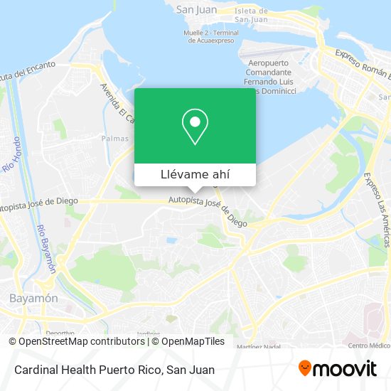 Mapa de Cardinal Health Puerto Rico