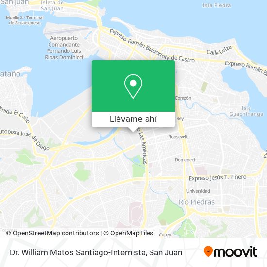 Mapa de Dr. William Matos Santiago-Internista
