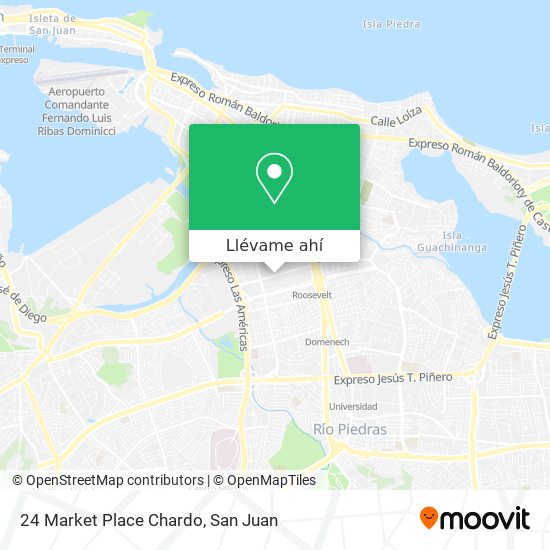 Mapa de 24 Market Place Chardo