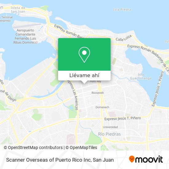 Mapa de Scanner Overseas of Puerto Rico Inc