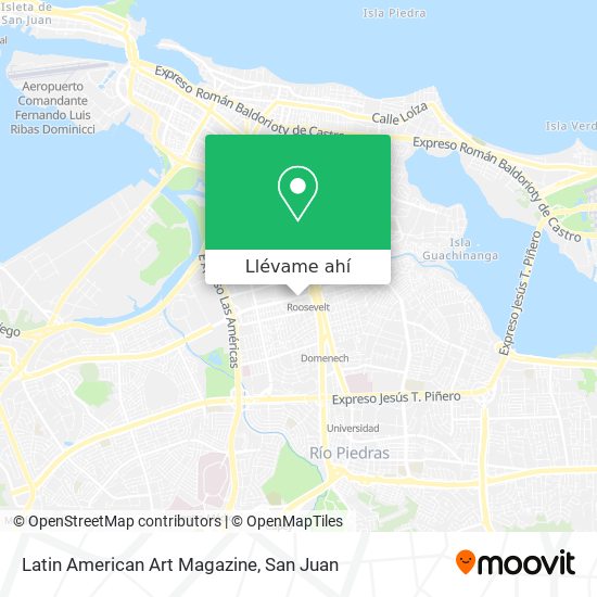 Mapa de Latin American Art Magazine