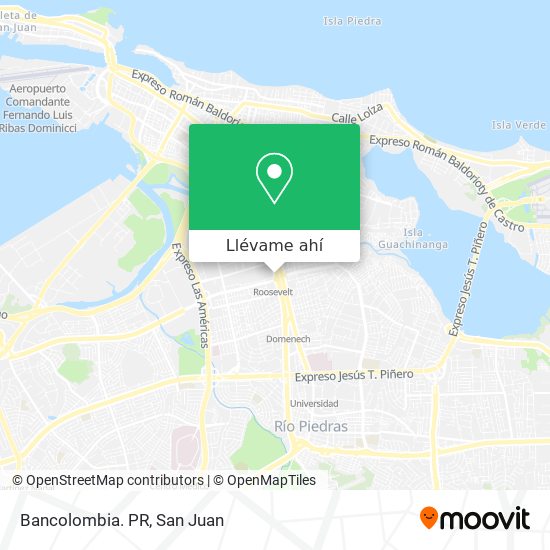 Mapa de Bancolombia. PR