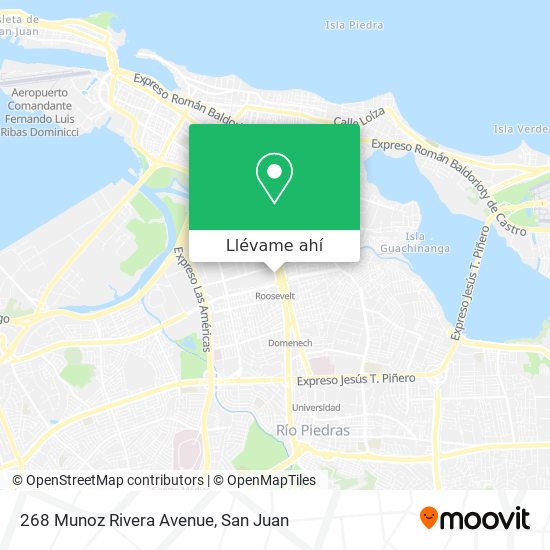 Mapa de 268 Munoz Rivera Avenue