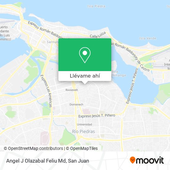 Mapa de Angel J Olazabal Feliu Md