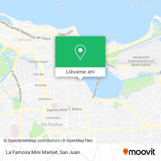 Mapa de La Famosa Mini Market