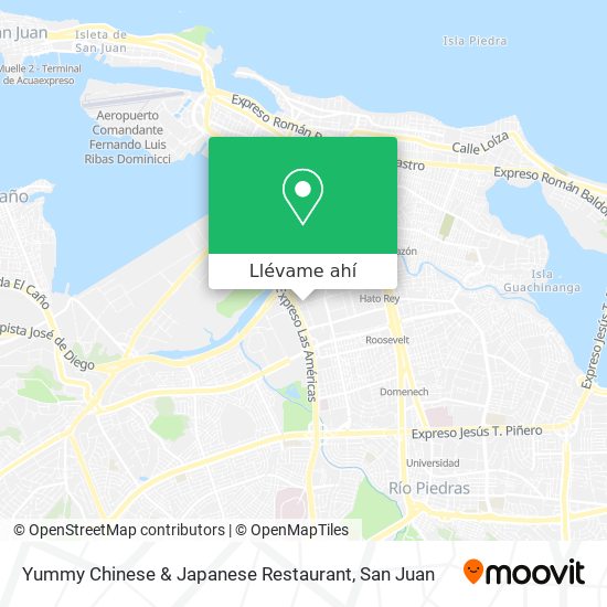 Mapa de Yummy Chinese & Japanese Restaurant