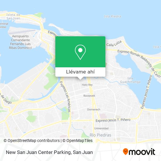 Mapa de New San Juan Center Parking