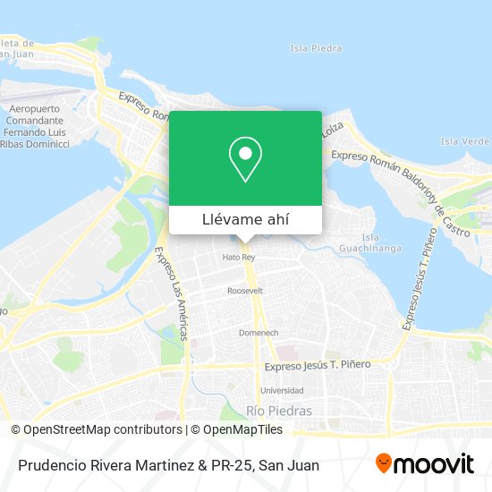 Mapa de Prudencio Rivera Martinez & PR-25