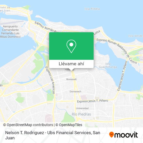 Mapa de Nelson T. Rodriguez - Ubs Financial Services