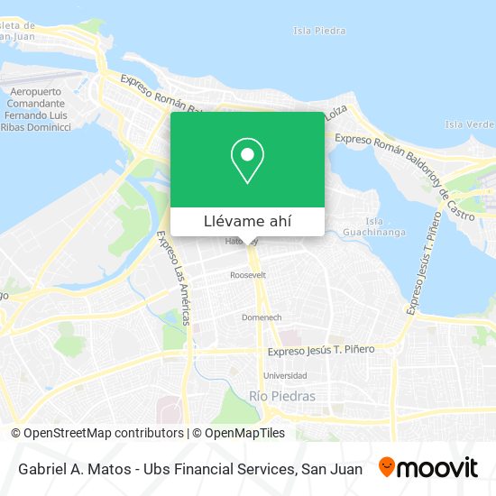 Mapa de Gabriel A. Matos - Ubs Financial Services
