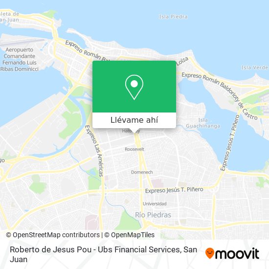 Mapa de Roberto de Jesus Pou - Ubs Financial Services