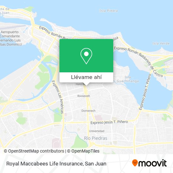 Mapa de Royal Maccabees Life Insurance