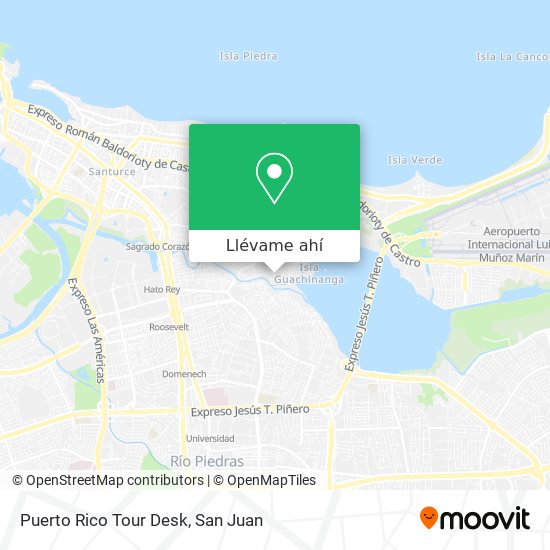 Mapa de Puerto Rico Tour Desk